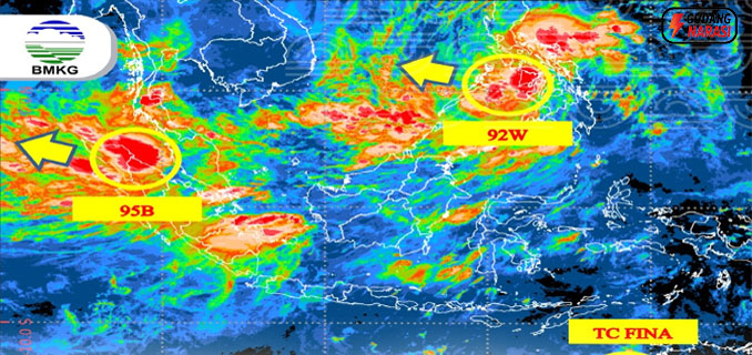 2 Siklon Menjauh, Aceh–Sumut–Sumbar Tetap Terancam Hujan Ekstrem