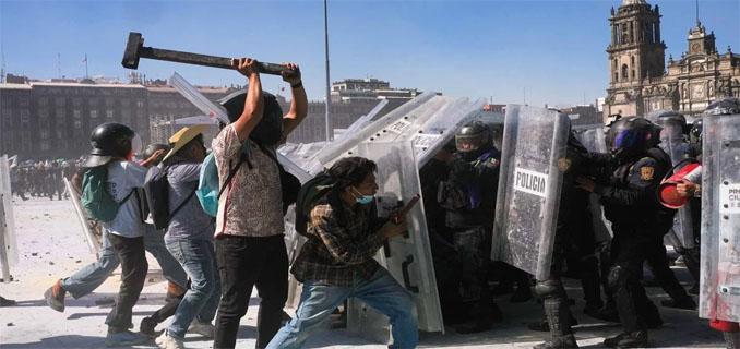 Demo Gen Z Guncang Ibu Kota Meksiko Ribuan Warga Turun ke Jalan Protes Kejahatan dan Korupsi