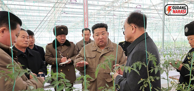 Kim Jong Un Tinjau Pembangunan Rumah Kaca Sinuiju