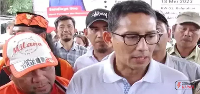 Harga Pangan Naik, Sandiaga Uno Gelar Bazar Sembako Murah di Jakarta Utara