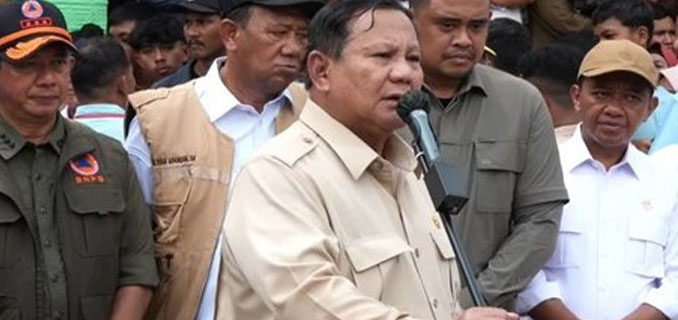 Prabowo Janji Tertibkan Pembalakan Liar untuk Cegah Bencana